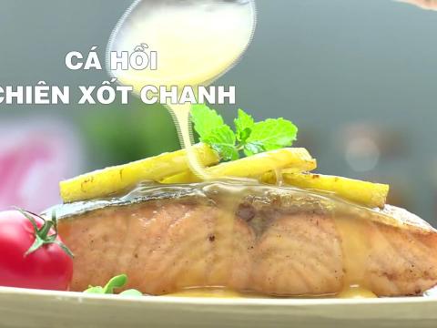 Cá Hồi Chiên Sốt Chanh