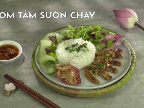 Cách Nấu Món Cơm Tấm Sườn Chay 1