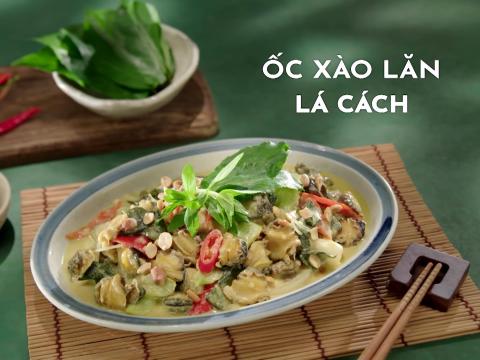 Ốc Xào Lăn Lá Cách