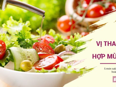 5 Món Salad Hương Vị Thanh Mát, Chuẩn Vị để ăn Trong Mùa Xuân