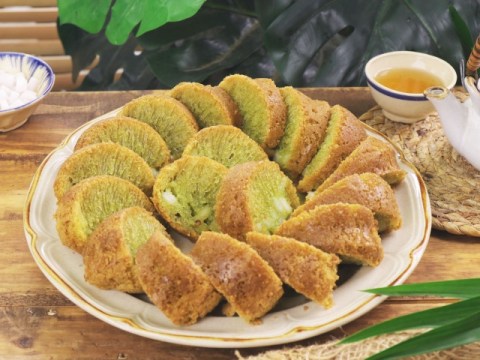 Bánh Bò Cốt Dừa Lá Dứa