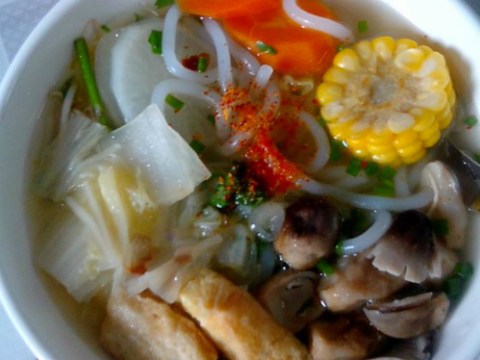 Bánh Canh Chay đơn Giản Cho Ngày Mồng Một