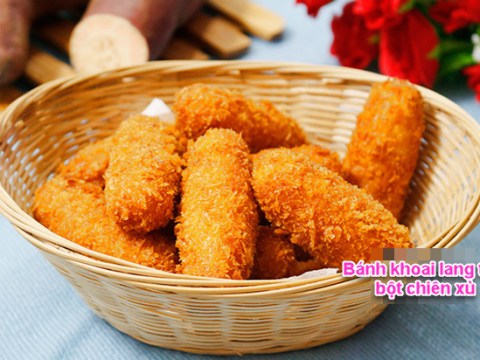 Bánh Khoai Lang Tẩm Bột Chiên Xù Kiểu Mới