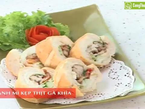 Bánh Mì Kẹp Thịt Gà Khìa