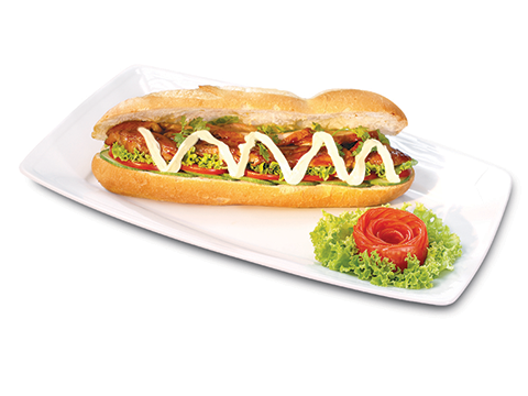 Bánh Mì Kẹp Thịt Gà Nướng Tereyaki