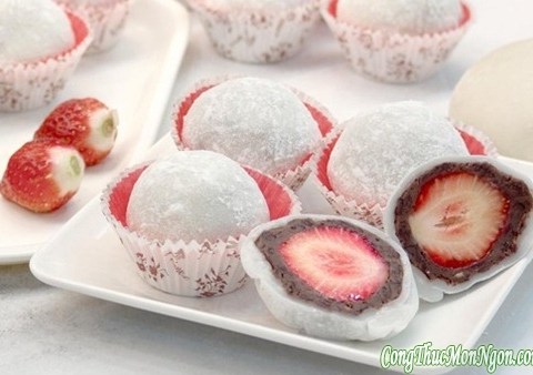 Bánh Mochi Dâu Tây – Nét Tinh Tế ẩm Thực Nhật