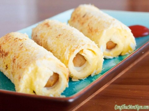 Bữa Sáng Nhanh Gọn Với Sandwich Cuộn Xúc Xích