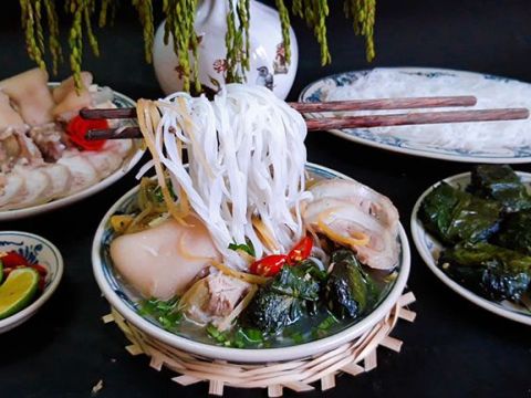 Bún Bung Hoa Chuối Thái Bình