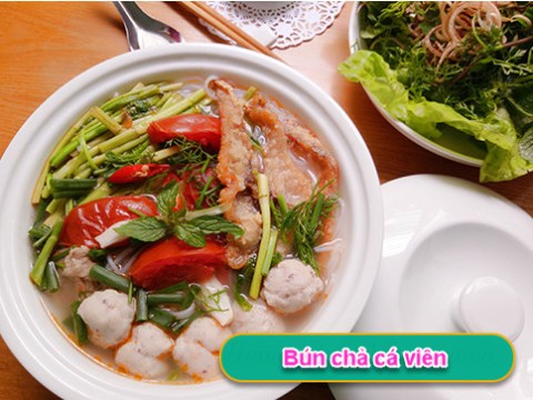 Bún Chả Cá Viên Nóng Hổi Cho Bữa Sáng