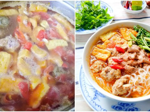 Bún Riêu Cua Chả Mực Vừa Quen Vừa Lạ Chào Ngày Mới