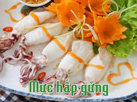 Cách Làm Món Mực Hấp Gừng Nóng Hổi Thơm Nức