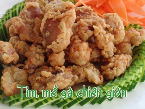 Cách Làm Tim, Mề Gà Chiên Giòn Hấp Dẫn