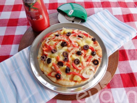 Cách Nướng Pizza Bằng Chảo Siêu Ngon