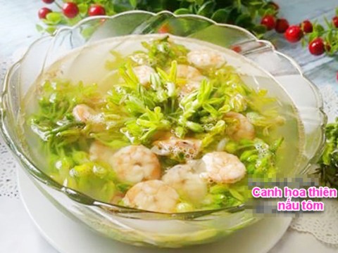 Canh Bông Thiên Lý Nấu Tôm Ngon Mát Cho Ngày Nắng