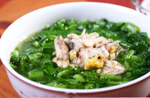 Canh Cải Xanh Cá Rô đồng