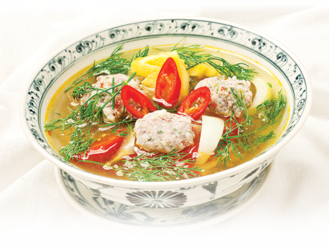 Canh Chả Mực Thì Là