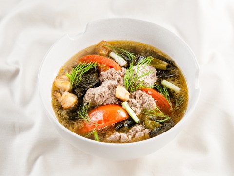 Canh Cua đồng Rong Biển