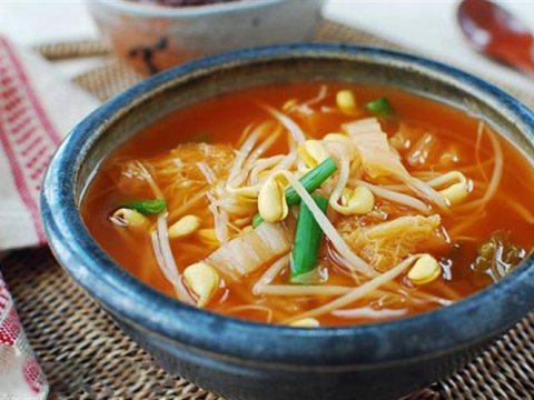 Canh Giá đỗ Kim Chi đơn Giản, Thơm Ngon Mà Không Ngán