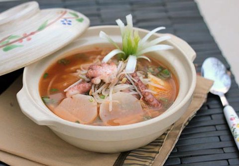 Canh Kim Chi Bạch Tuộc Giòn, Chua, Cay Lạ Miệng, Hấp Dẫn