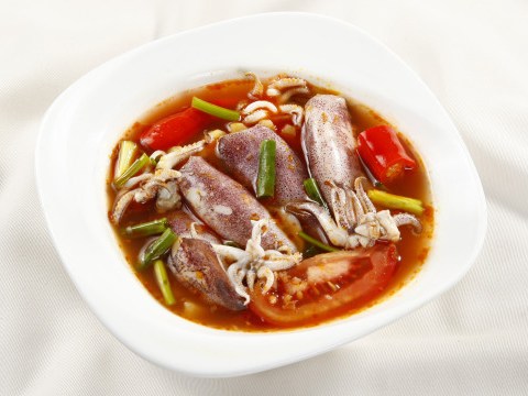 Canh Mực Nấu Nước Dừa