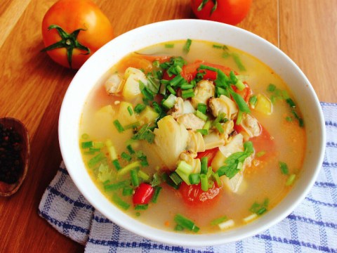 Canh Ngao Nấu Dứa Chua Ngọt Hao Cơm