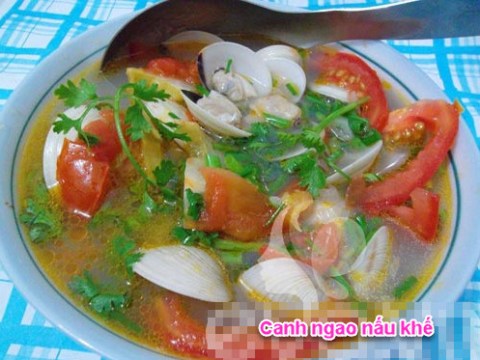 Canh Ngao Nấu Khế Chua Ngọt Nóng Hổi