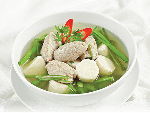 Canh Rau Muống Khoai Sọ