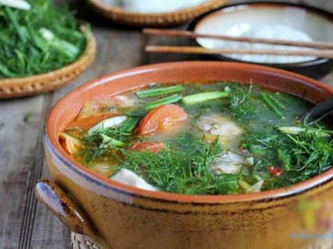 Canh Riêu Cá Nấu Mẻ