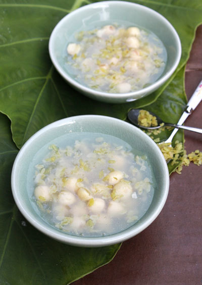 Chè hạt sen và cốm