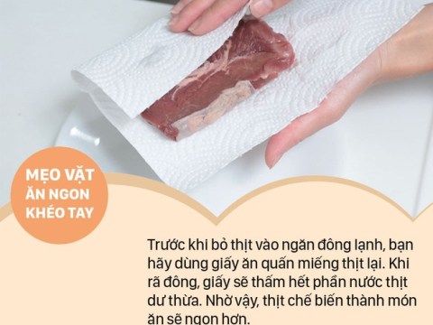 Chỉ Dùng 1 Tờ Khăn Giấy Thôi Cũng Có Thể Khiến Cá, Thịt, Rau Củ Tươi Ngon Hết Nấc