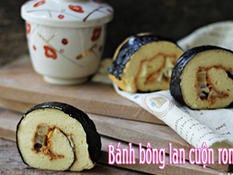 Độc đáo Bánh Bông Lan Cuộn Rong Biển