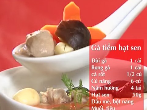 Gà Tiềm Hạt Sen