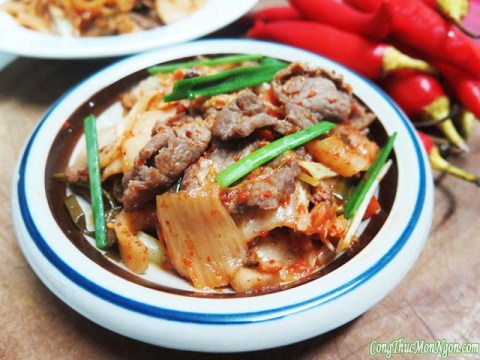 Kim Chi Xào Thịt Bò – Món Ngon ấm Bụng