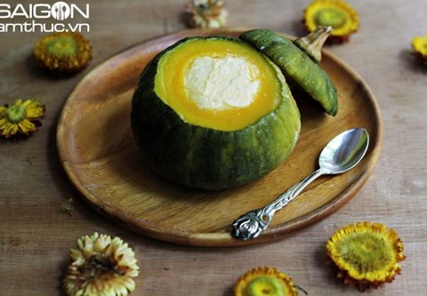 Mát Lịm Quyến Rũ Bánh Flan Bí đỏ