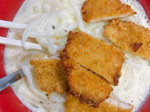 Mì Udon Ngập Trong Sốt Kem ở Sài Gòn