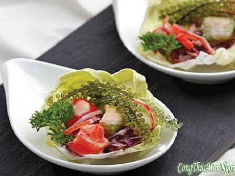 Món Salad Rong Nho, Lạ Miệng, Bổ Dưỡng