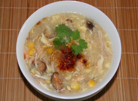 Món Soup Cua Nấm Gà