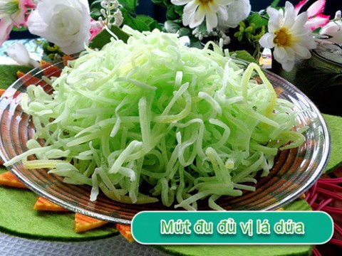 Mứt đu đủ Vị Lá Dứa Không Cần Nước Vôi Trong Vẫn Tuyệt Ngon Ngày Tết