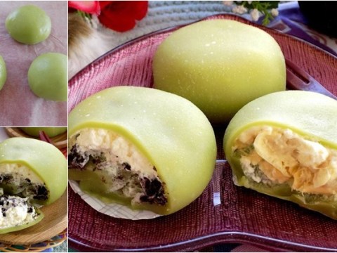 Ngất Ngây Món Mochi Lá Dứa Kem Tươi Mát Lạnh, ăn Tuyệt Ngon