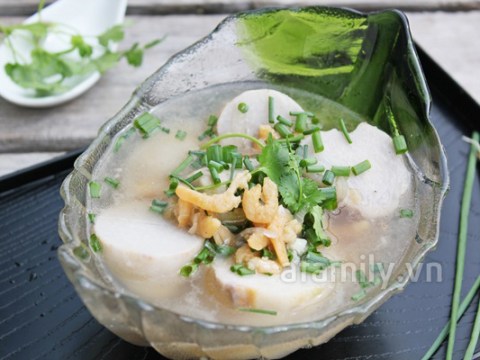 Ngọt Thơm Món Canh Khoai Sọ Nấu Tôm Khô