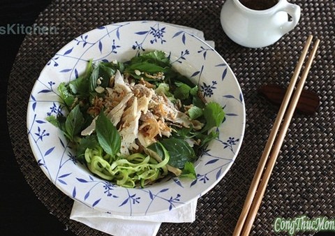 "phở" Bí Ngòi Trộn Cho Người ăn Kiêng Low Carb