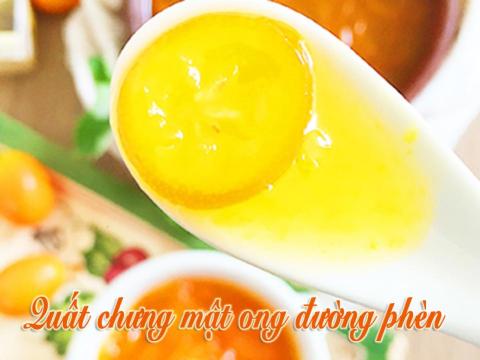 Quất Chưng Mật Ong đường Phèn Trị Ho