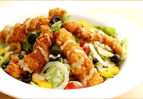 Salad Gà Chiên Thèm Hết Chịu Nổi