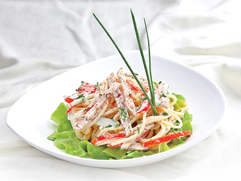 Salad Mì Ý Với Giò Thủ