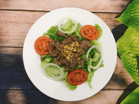 Salad Thịt Bò áp Chảo Xà Lách