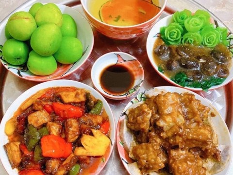 Vợ Trẻ Nấu Cơm Chỉ 3 Người ăn Nhưng Bữa Nào Cũng đầy ắp Như Nhà Có Khách