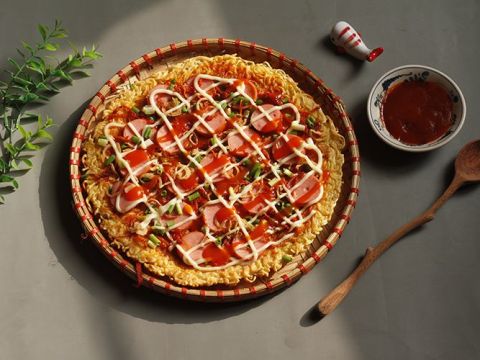 Cách Làm Pizza Từ Mì Tôm Cực đơn Giản