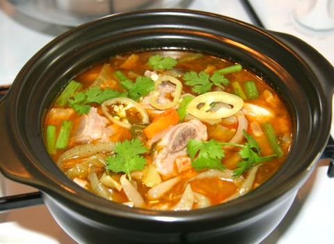 Canh Sườn Non Nấu Cải Chua