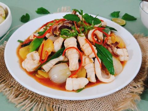 Mực Xào Chua Ngọt Dễ Làm Mà đưa Cơm