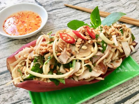 Nộm Bắp Chuối Gà Xé